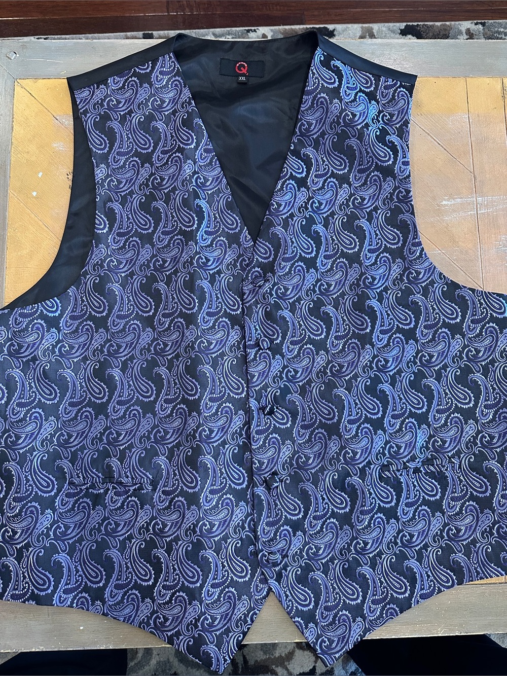 Brand Q Paisley Formal Dress Vest XXL